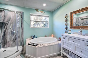 Hair dryer, towels