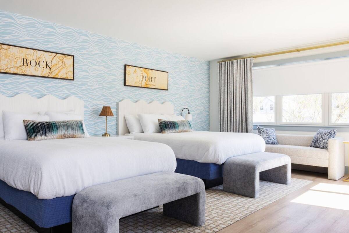 Double Queen - Private Deck | Hypo-allergenic bedding, pillowtop beds, individually decorated