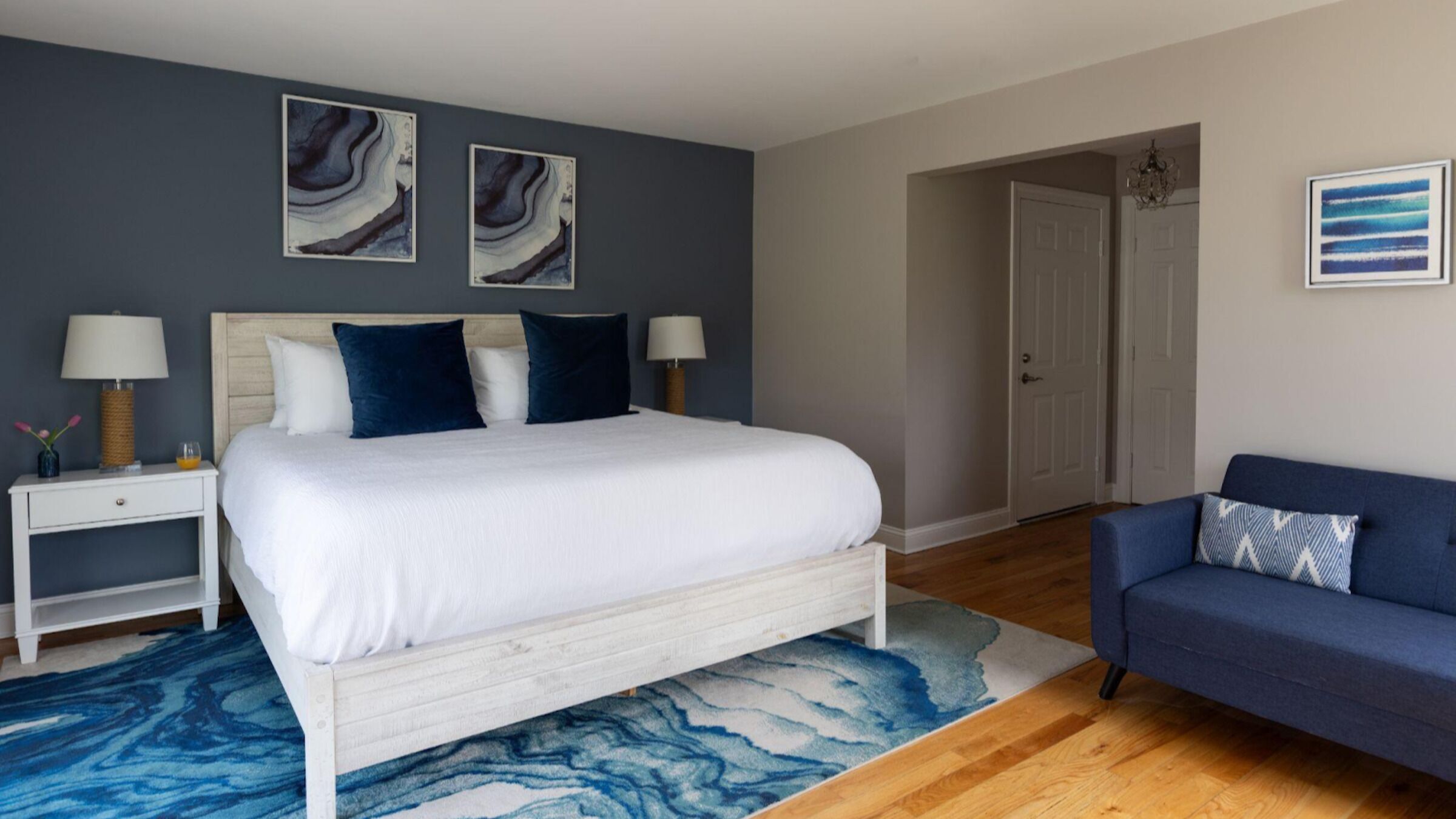Two-Bedroom Loft Apartment | Hypo-allergenic bedding, pillowtop beds, individually decorated
