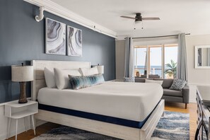 Suite Prestigio, 2 habitaciones, vista al océano, en esquina | Ropa de cama hipoalergénica y camas con pillow-top 