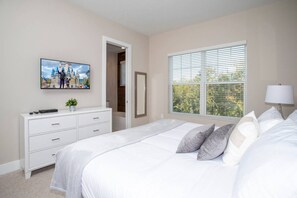 4 bedrooms, iron/ironing board, travel cot, WiFi