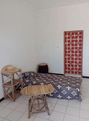 1 soveværelse, sengetøj