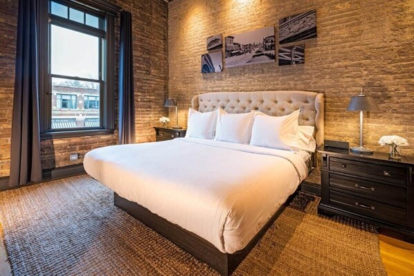 1 غرفة نوم ومكتب ومكواة/لوح كي وواي فاي