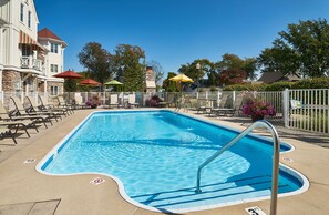 A heated pool, a lap pool
