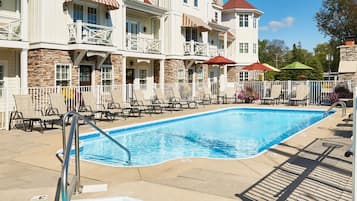 A heated pool, a lap pool