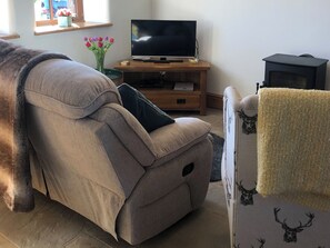 TV og peis