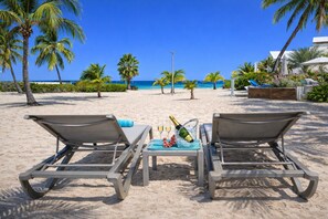 Accommodatie ligt op het strand