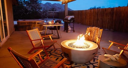 Live Centered W/ Hot Tub, Fire Pit In Joshua Tree 2 Bedroom Home by RedAwning
