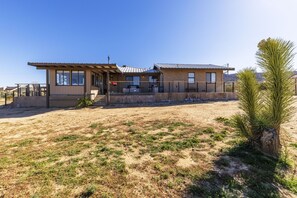 House, 2 Bedrooms | Exterior - Twilight Terrace - Relax In Style 2 Bedroom Home by RedAwning (Joshua Tree)