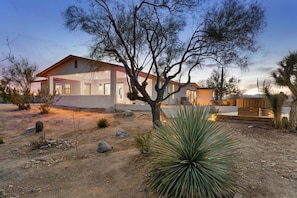House, 2 Bedrooms | Exterior - Terracasa - Hot Tub, Fire Pit, Outdoor Shower & Endless Views 2 Bedroom Home by RedAwning (Yucca Valley)
