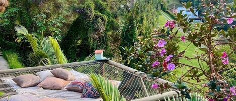 Junior Suite Vista Malla | Living area | Fireplace, heated floors