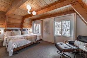 1 bedroom, desk, iron/ironing board, travel crib