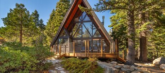 Tahoe A-Frame Cabin with Hot Tub & Private Pier | Sleeps 6