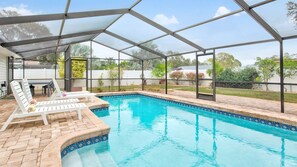 A heated pool