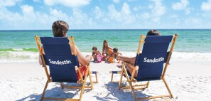 Sun loungers, beach towels