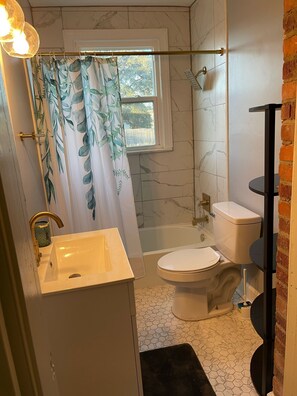 Towels, soap, toilet paper