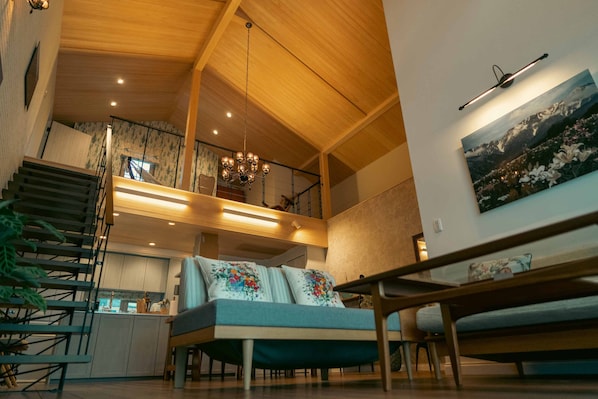 Smart TV, DVD player, music library, stereo