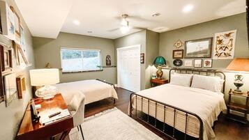 6 habitaciones, escritorio, tabla de planchar con plancha y wifi gratis