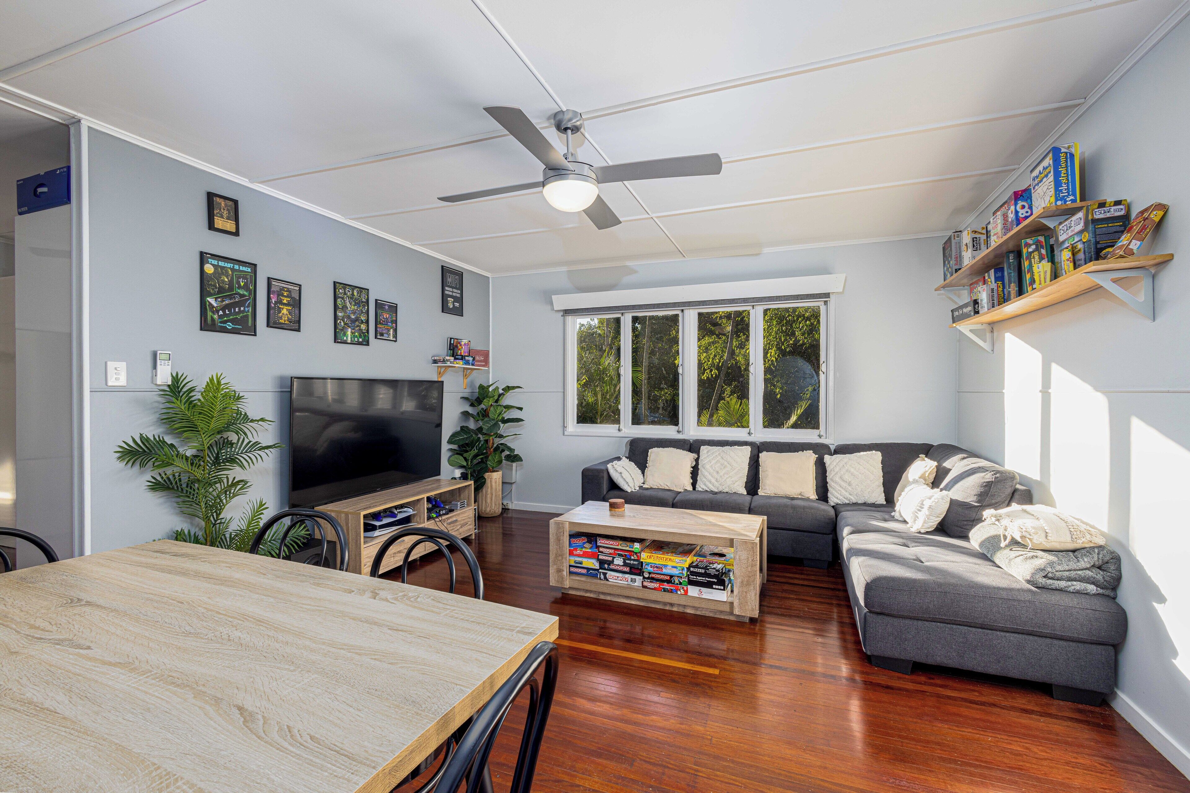 Smart TV, video games, table football, stereo