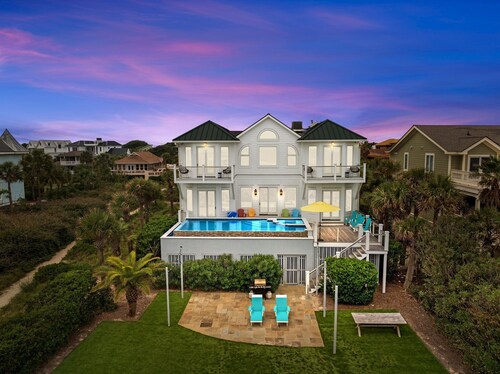 Luxury Oceanfront- Private Pool, Hot Tub, & Elevator! Can't beat location!