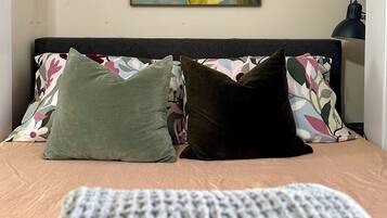 1 bedroom, desk, iron/ironing board, travel crib