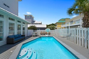 A heated pool