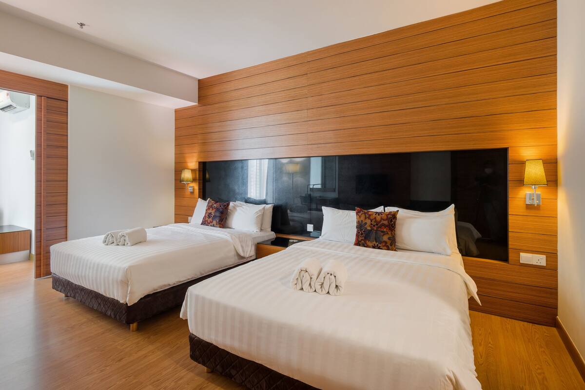Signature Studio | 1 bedroom, premium bedding, desk, laptop workspace