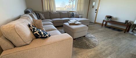 Smart TV, table football, ping pong, computer monitors