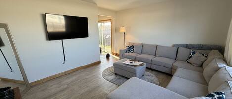 Smart TV, foosball, table tennis, computer monitors