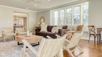 TV, fireplace, foosball, table tennis