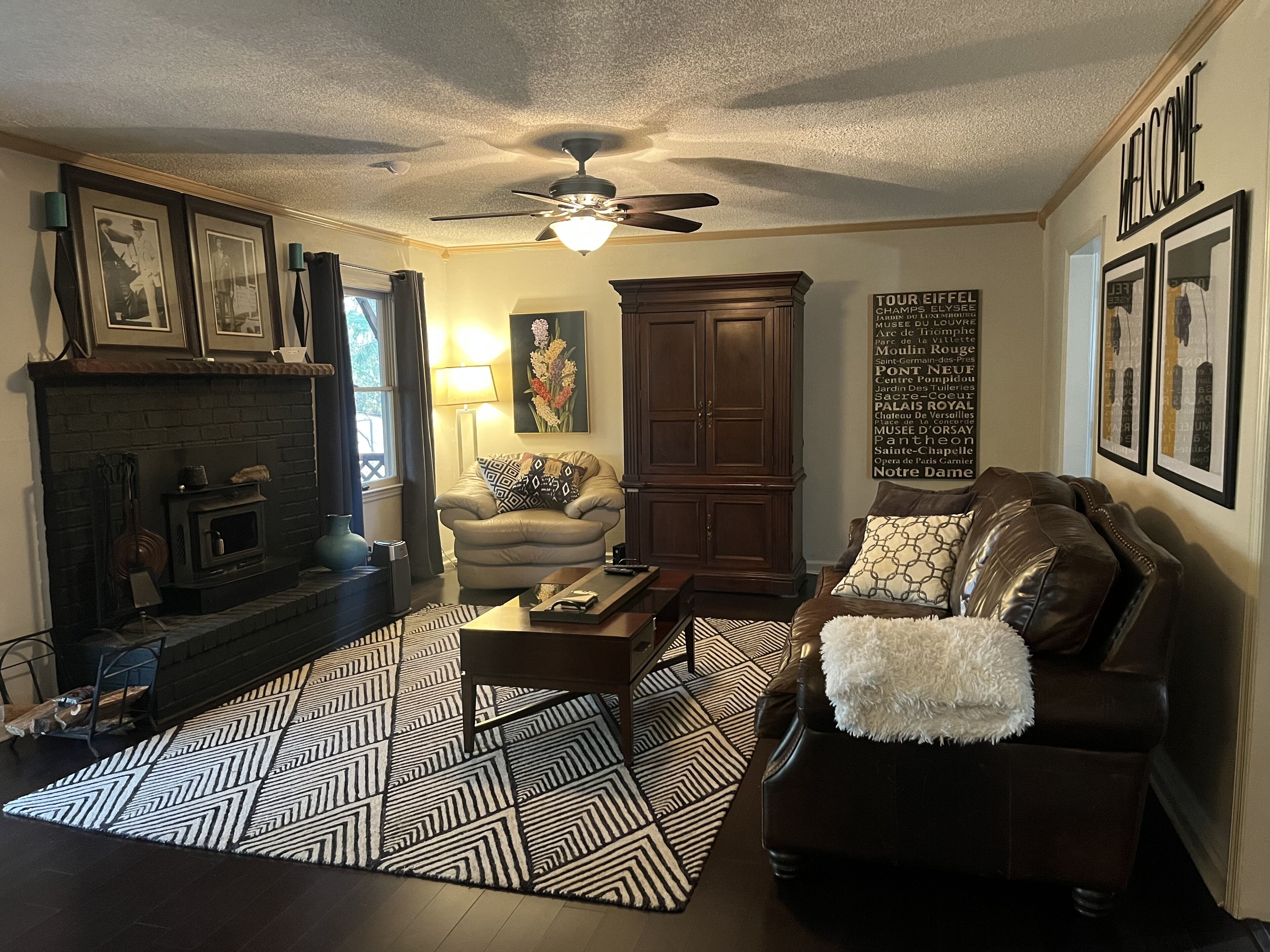 TV connectée, cheminée