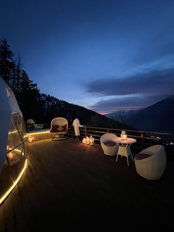 Balcón. GLAMPING CLUB