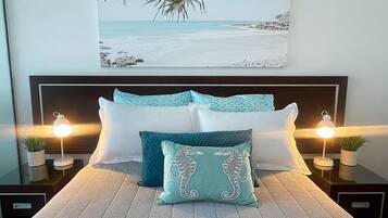 1 bedroom, desk, iron/ironing board, travel cot