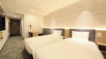 Via Inn Twin Room, Non Smoking | Down comforters, in-room safe, desk, free WiFi