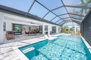 A heated pool