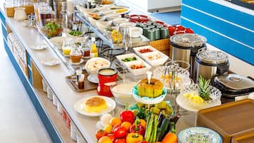 Daily buffet breakfast for a fee