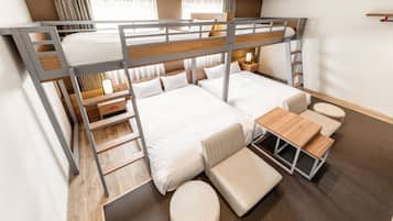 Comfort Quadruple Room, Non Smoking | Down comforters, in-room safe, desk, laptop workspace