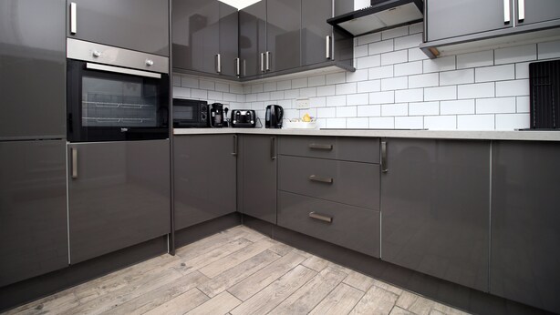 City House | Private kitchen - Royal Oak House by Tŷ SA-5 bedroom house (Cardiff)