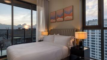 Four Bedroom Penthouse | Egyptian cotton sheets, premium bedding, down comforters