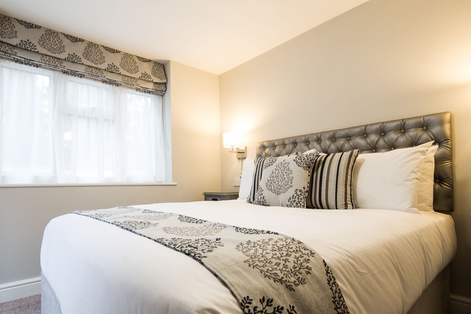 2 bedrooms, individually decorated, blackout curtains