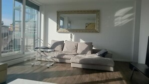 Apartment, 2 Bedrooms | Living area | Flat-screen TV - Alga Apartments am Westbahnhof (Vienna)