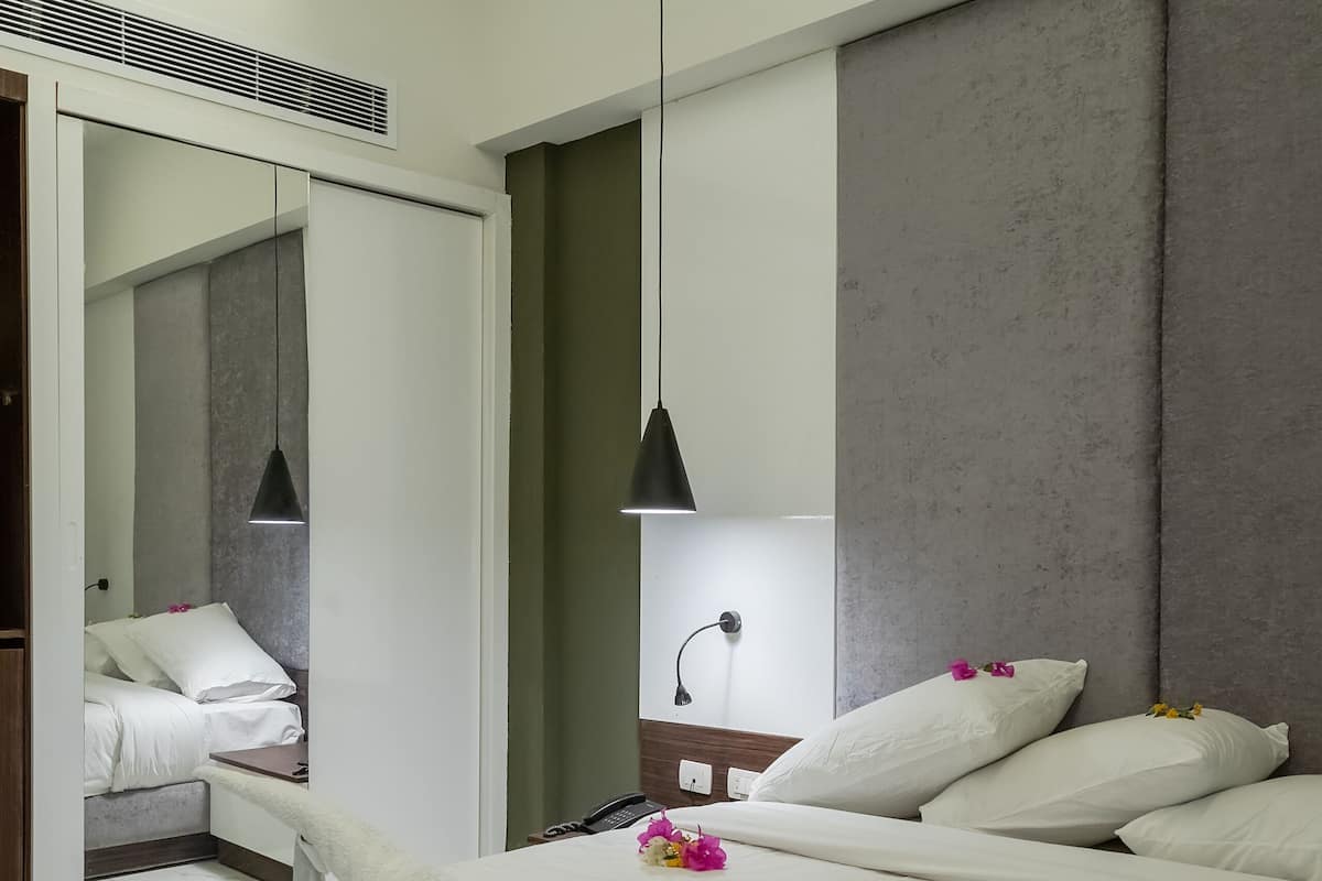 In-room safe, desk, blackout curtains, iron/ironing board
