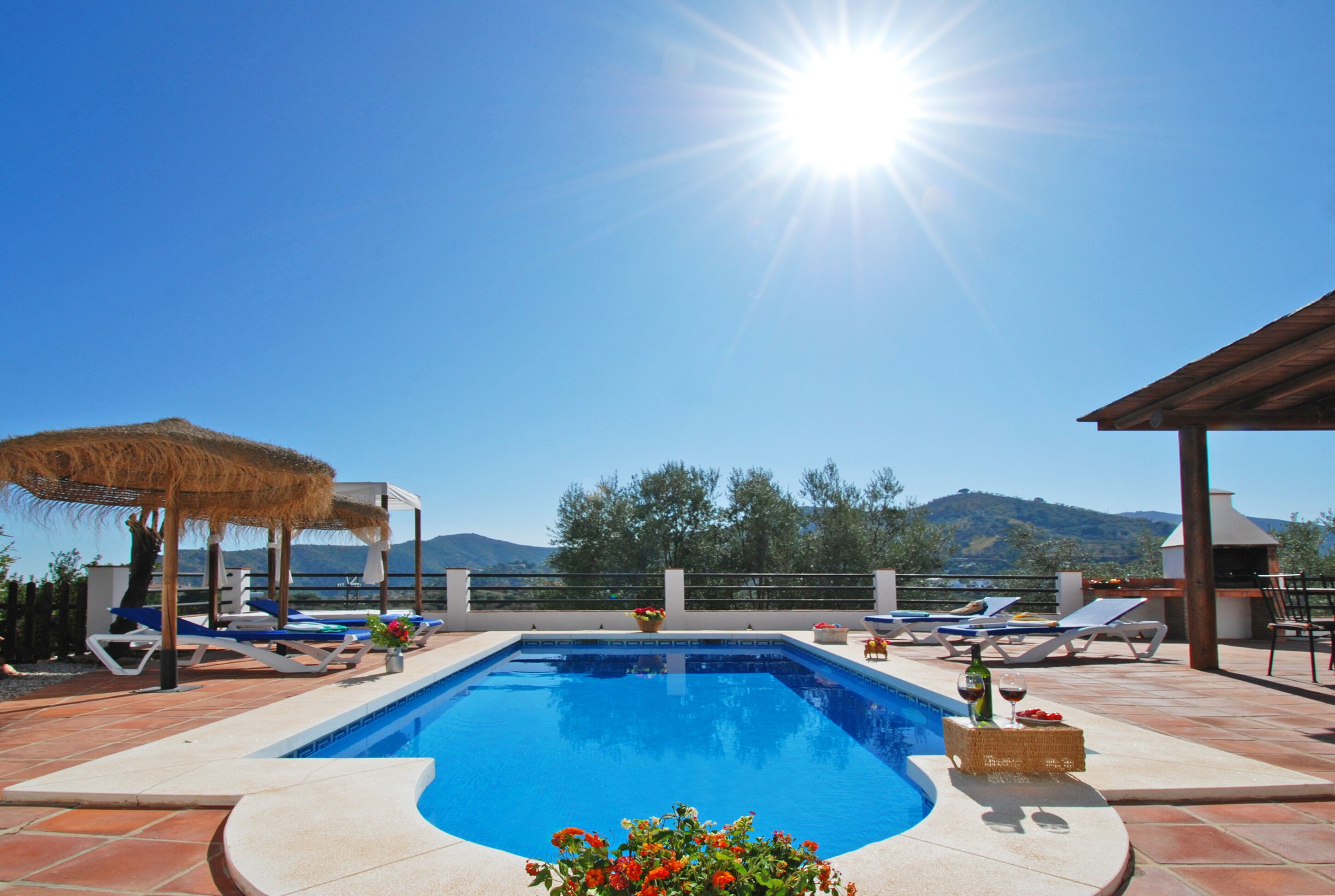 A heated pool