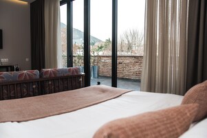 Junior Double Room | Premium bedding, in-room safe, desk, laptop workspace