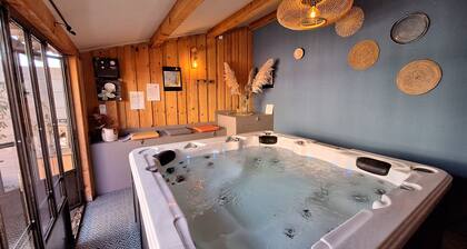 SWIMMING POOL and JACUZZI Gîte "Les chênes blancs" in PROVENCE