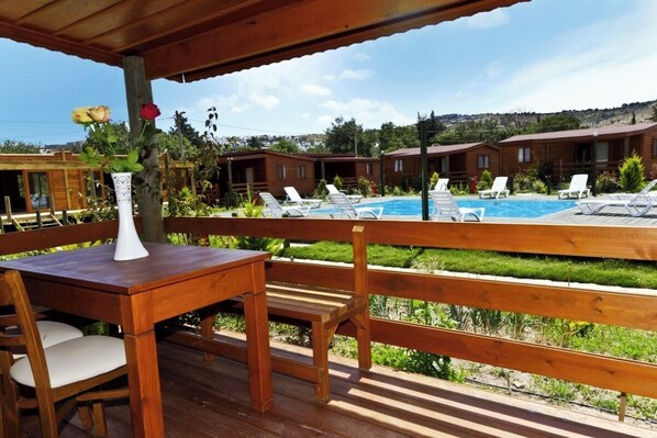 View from room - Woodentowns (Bodrum)