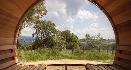 Nature gite, natural swimming pool, sauna, Nordic bath, farmhouse