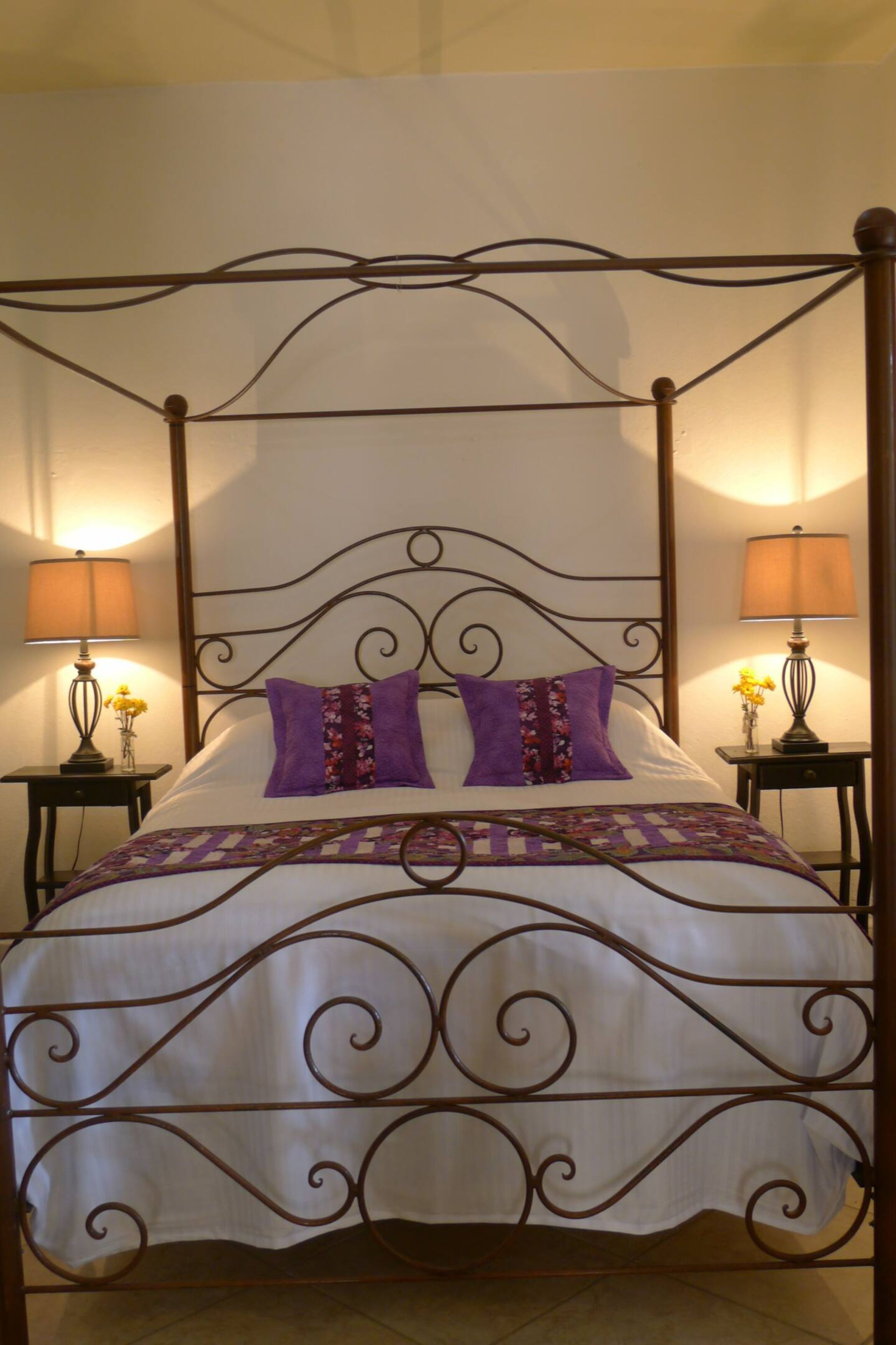 Premium bedding, down comforters, individually furnished