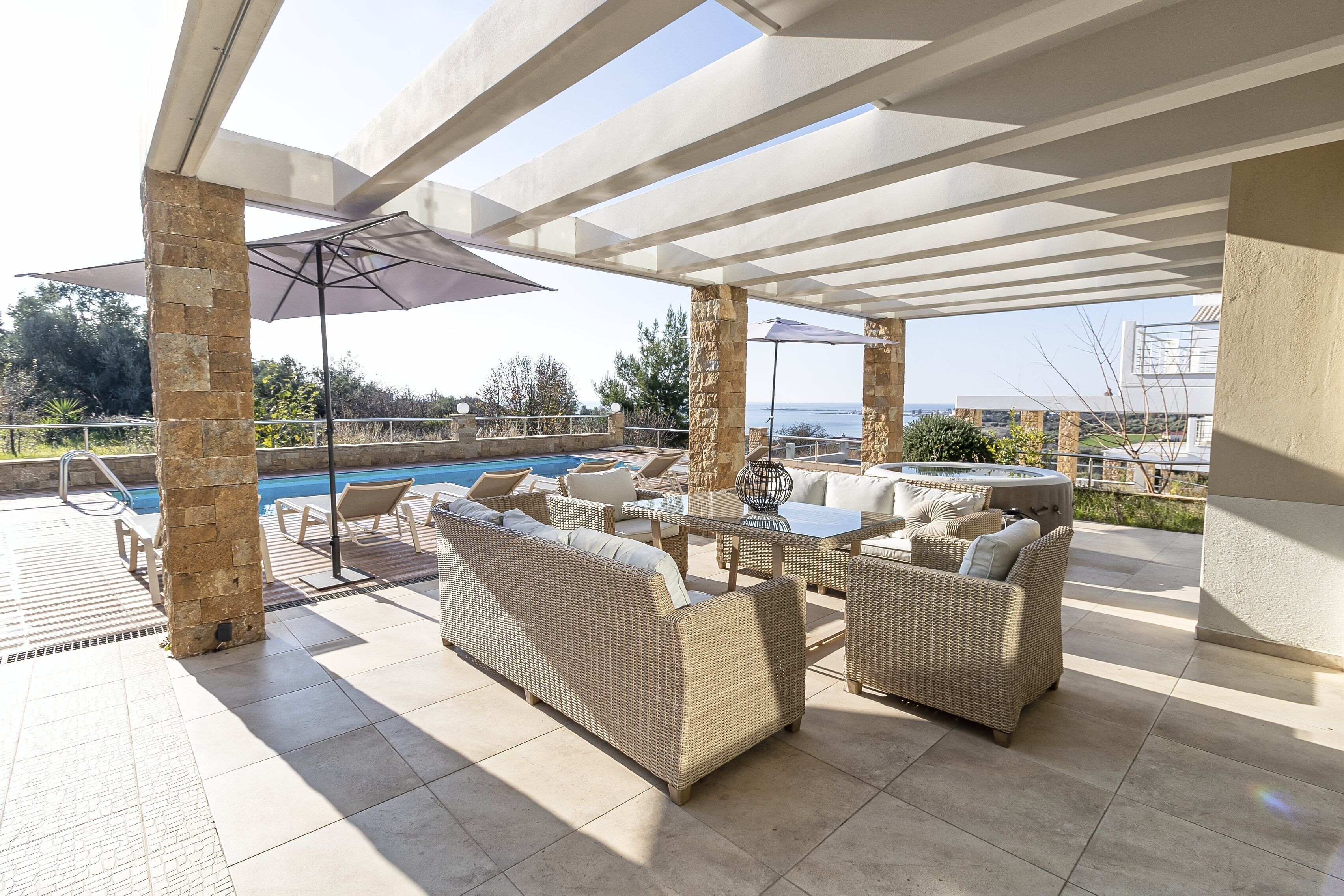 Nefeli Resort with Private Pool | Terrace/patio