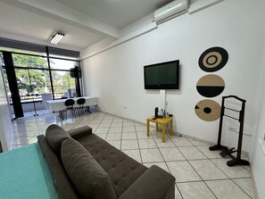 Apartment | Living area | 40-inch LCD TV with cable channels, TV